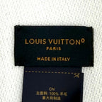 Excellent LOUIS VUITTON Scarf LV Essential Scarf Monogram fringe wool M77727