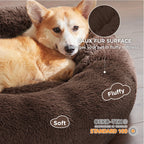 Calming Donut Bed for Dogs and Cats