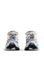 Balenciaga Women Mesh And Nylon Multicolor Worn-Out Effect Runner Sneakers