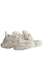 Balenciaga Women Triple S.2 Worn-Out Effect Mesh Sneakers