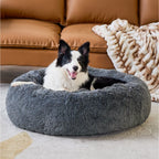 Calming Donut Bed for Dogs and Cats