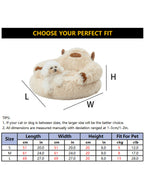 Jiupety Calming Dog And Cat Bed Cute, Cozy Donut Dog Beds, Cute Small Dog Bed, Anti Anxiety Round Dog Bed