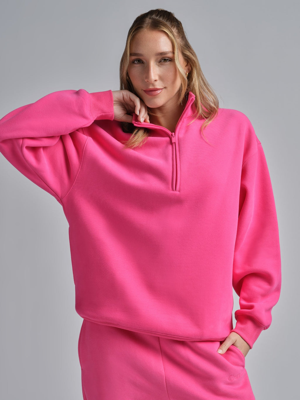 Basic Quarter Zip Mock Neck - Pre Order