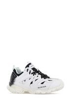 Balenciaga Men White Rubber And Fabric Track Sneakers