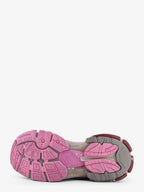 Balenciaga Women Runner 2 Nylon Low-Top Sneakers With Leather Inserts