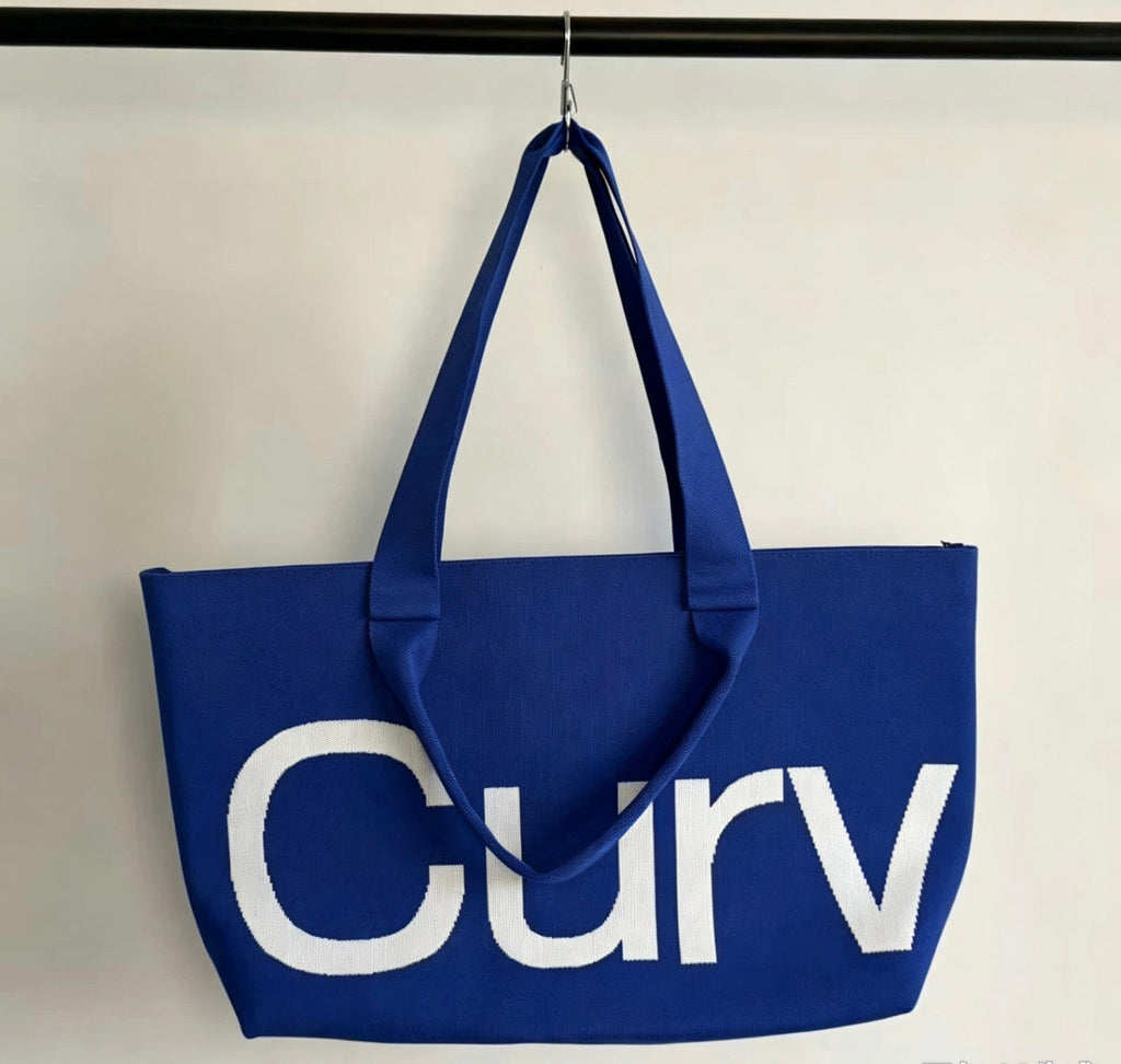 Curves Knit Tote (Lemongrass)