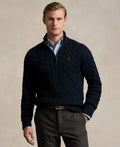 Men's Cable-Knit Cotton Sweater
