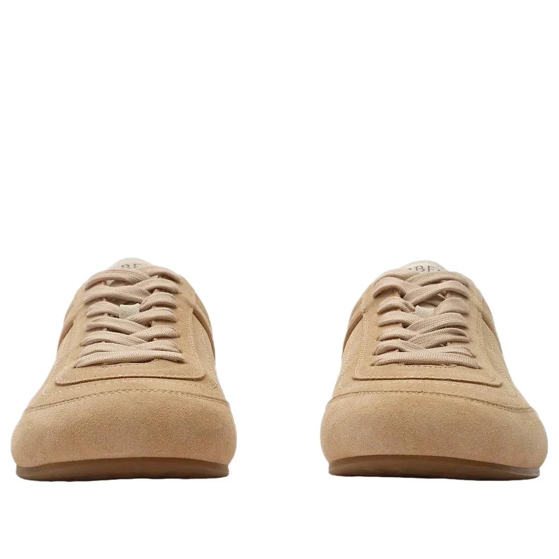(WMNS) Burberry Leather Knight Runner Sneakers 'Flax Beige Dove Beige' 81278001