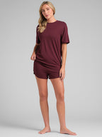 Cloud Lounge Curved Hem Shorts