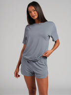 Cloud Lounge Curved Hem Shorts