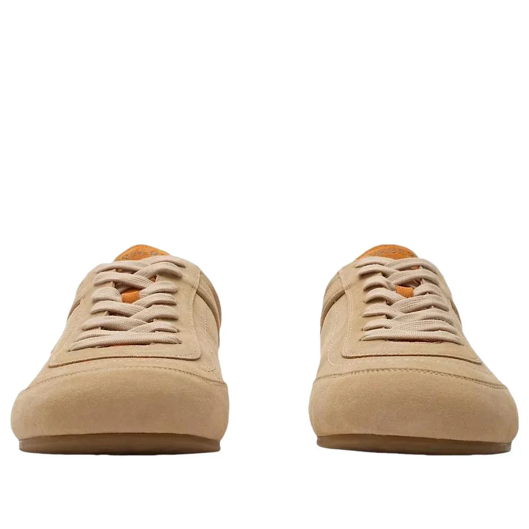 Burberry Leather Knight Runner Sneakers 'Flax Beige Pumpkin Orange' 81274771