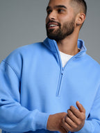 Basic Quarter Zip Mock Neck