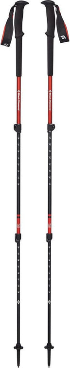 Black Diamond Trail Trekking Poles, Pair of 2 Lightweight Collapsible Aluminum Hiking Sticks for Trekking, Backpacking, Walking