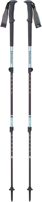 Black Diamond Women's Trail Trekking Poles, Two Lightweight Collapsible Aluminum Hiking Sticks with FlickLock Adjustability for Hiking, Trekking, Backpacking, Walking, Camping, and Travel