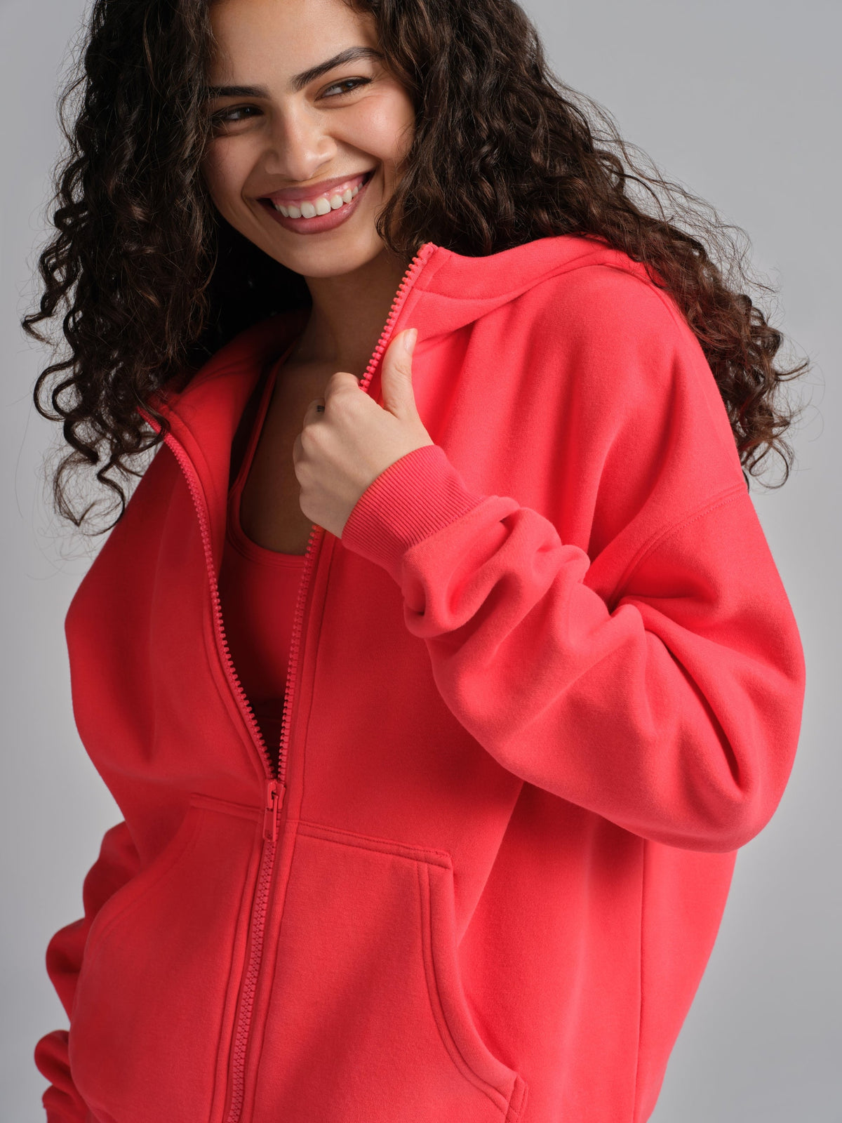 Basic Crop Zip Hoodie - Pre Order