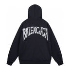 Balenciaga Men's Print LOGO Hoodie