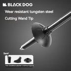 BLACKDOG Carbon Fiber Trekking Pole Portable Ultralight Three Section Folding / Telescopic Walking Hiking Anti-Skid Stick Adjustable Climbing Cane Rod 1pc