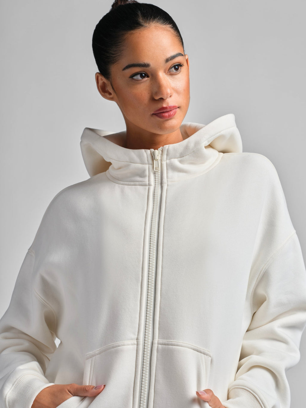 Basic Crop Zip Hoodie - Pre Order