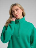 Basic Quarter Zip Mock Neck