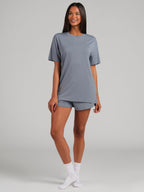 Cloud Lounge Curved Hem Shorts