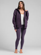 Basic Crop Zip Hoodie