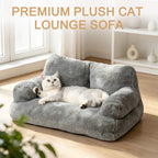 Plush Cat Sofa Bed – Four Seasons Comfort Washable Pet Couch for Cats & Small Dogs | M, L, 2XL, 3XL