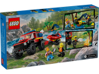 LEGO City 60412 4x4 Fire Truck with Rescue Boat