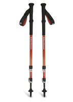 Black Diamond Trail Back Trekking Poles, Pair of 2 Lightweight Collapsible Aluminum Hiking Sticks for Trekking & Backpacking, Burnt Sienna
