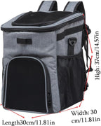 Dog Bike Basket Foldable Pet Carrier Backpack Large Waterproof Pet Bicycle Basket Portable Breathable Basket Bag for Dogs and Cats - Ideal for Pets up to 6.6 lbs