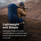 Osprey Rook 50L Men's Backpacking Backpack, Histosol Brown/Rhino Grey