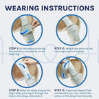 Dog Knee Brace for Torn ACL, Rear Leg Support for Joint Pain Relief and Ligament Injuries, Silver, XL