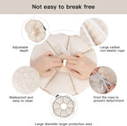H HIDREAM Soft Cat Cone Collar， Cute Adjustable Cat Recovery Collar，Elizabethan e Collar that can Protect Head and Foot Wounds，Egg White All-Season Style