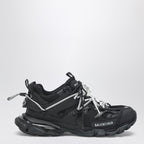 Balenciaga Low Track Sneakers In Black And White Men