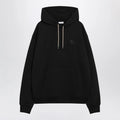 Burberry - Black sweatshirt with Check-pattern inserts