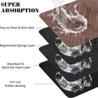 Dog Food Mats for Floors Absorbent, Pet Cat Food Mat - Quick Dry Dog Bowl Mats for Food and Water, Eco-Friendly Pet Supplies