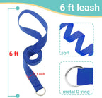 Slip Lead Dog Leash, 12 Pack 6 FT Short Leash with O-Ring for Small, Medium & Large Dogs, Pet Leads Leashes Bulk for Walking, Training, Rescues, Grooming, Shelter, Running Outdoor