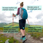 Naturehike Folding Trekking Poles - Adjustable Aluminum Hiking Sticks
