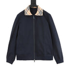 BURBERRY BBR Two-Tone Check Lapel Jacket