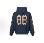 Balenciaga Bitcoin BB Logo Hoodie Unisex Navy Blue
