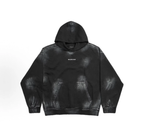 Balenciaga Tie‑Dye Washed Logo Hoodie Unisex Black