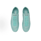 Burberry Knight Runner Suede Low‑Top Sneakers, Mint Green