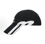 Balenciaga Side Graphic Logo Baseball Cap Unisex Black