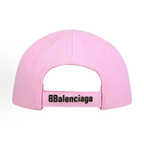 Balenciaga Racing Crest Embroidered Baseball Cap Unisex Pink