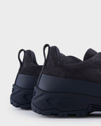 Navy Suede and Leather Triple Stitch Monte Sneakers