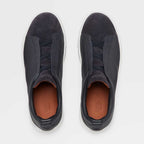 Triple Stitch Grained Leather Sneaker