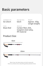 Naturehike Far Wind™ Three-section Telescopic Carbon Trekking Pole (2pcs) (2026)