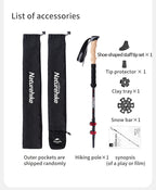 Far Wind™ Three-section Telescopic Carbon Trekking Pole