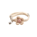 Flower Pattern Bell Dog Cat Collar