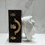 Louis Vuitton LV Trainer Sneaker  Triple White Monogram Embossed Edition