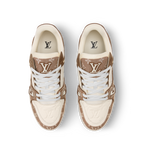 Louis Vuitton LV Trainer Sneaker Monogram Brown Denim